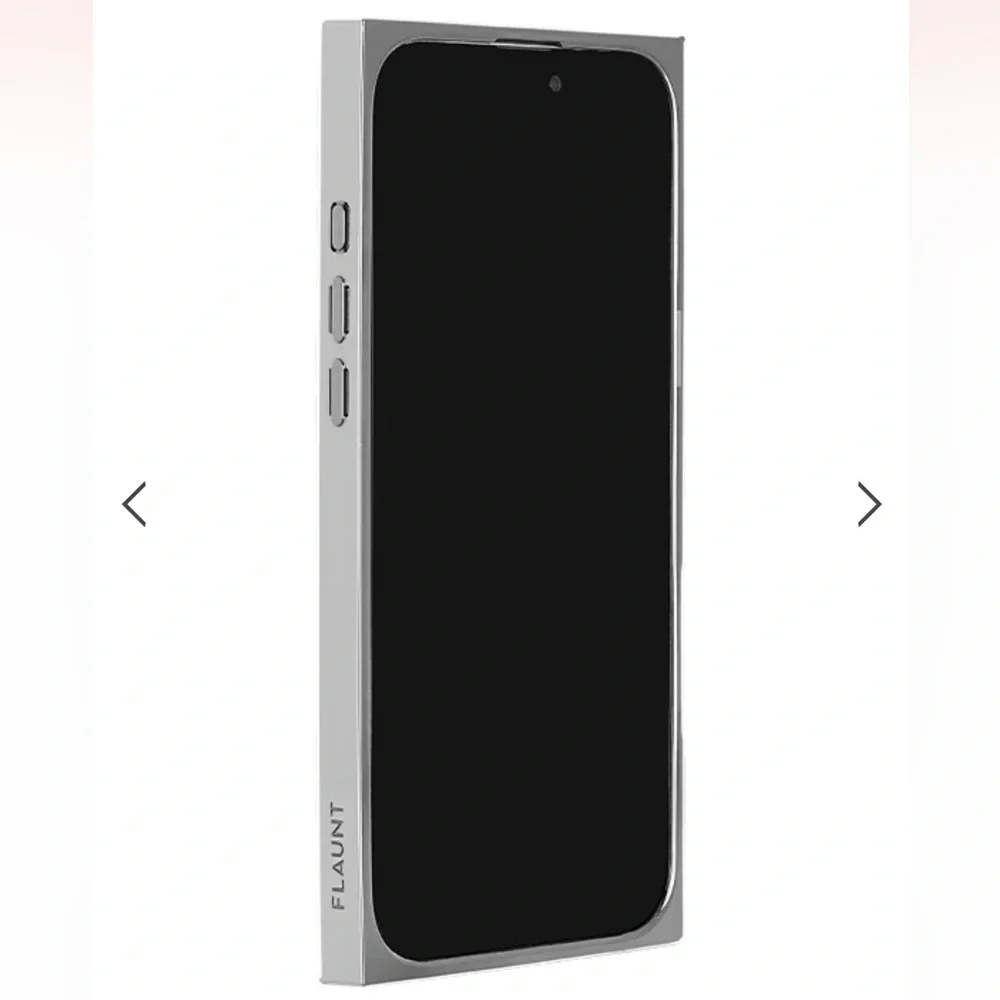 FLAUNT | ✨NEW✨ Elite Collection - SQUARE® Silver Crystal Elegance iPhone Case